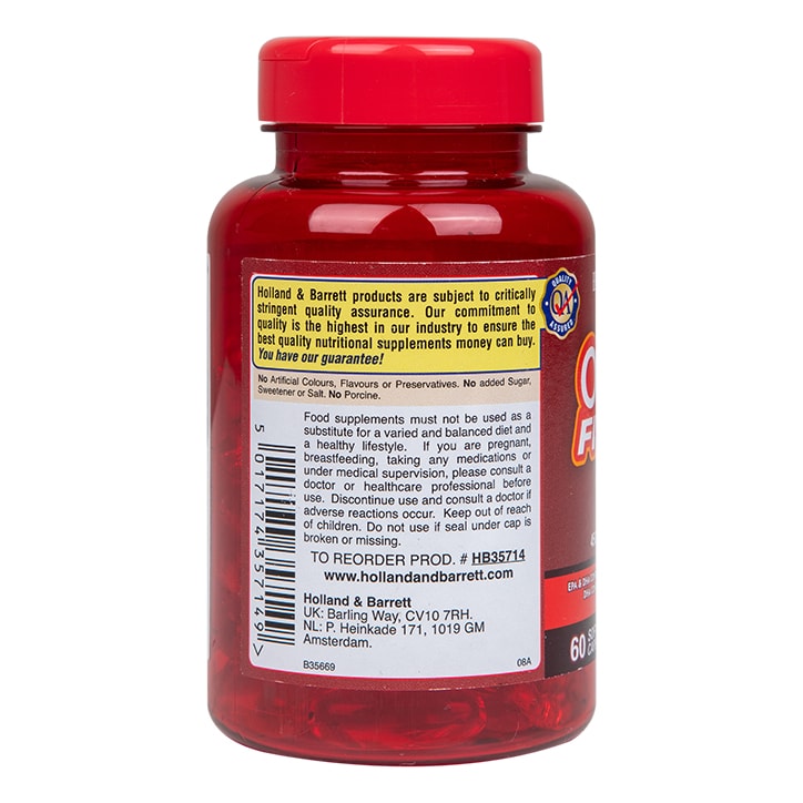 Holland & Barrett Extra Strength Omega 3 Fish Oil 60 Capsules 1500mg